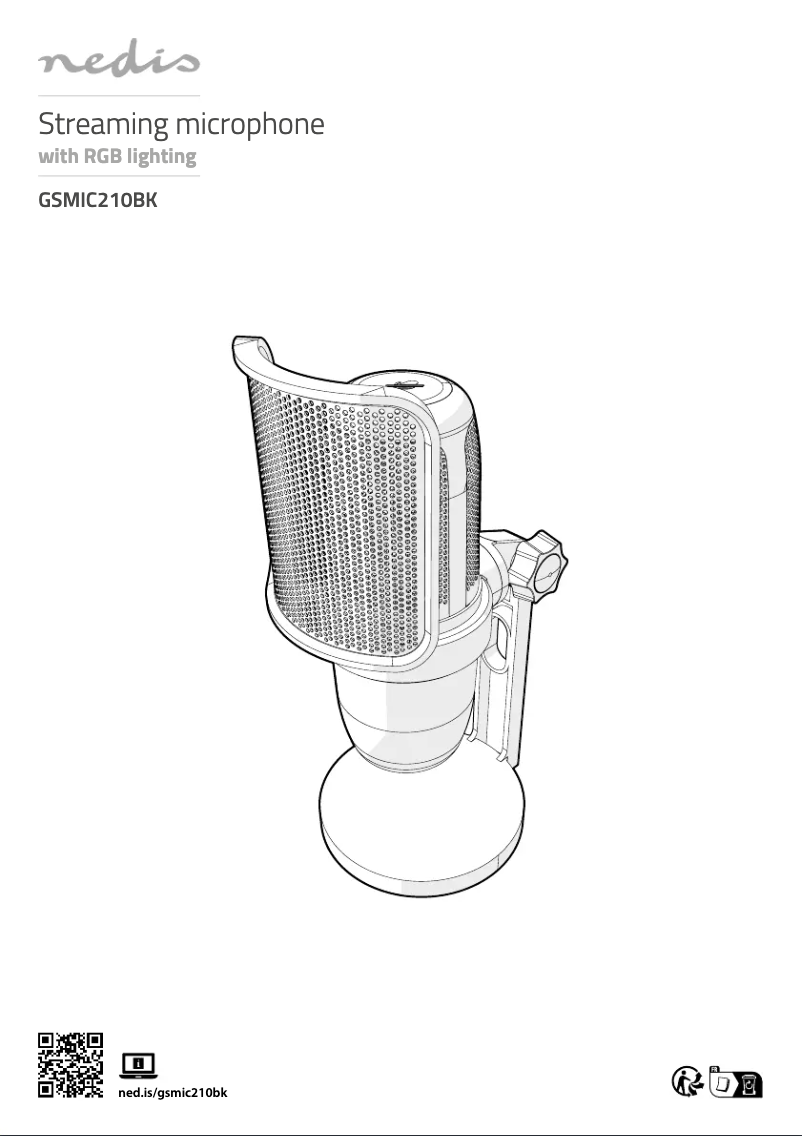 Page 1 de la notice Manuel utilisateur Nedis GSMIC210BK