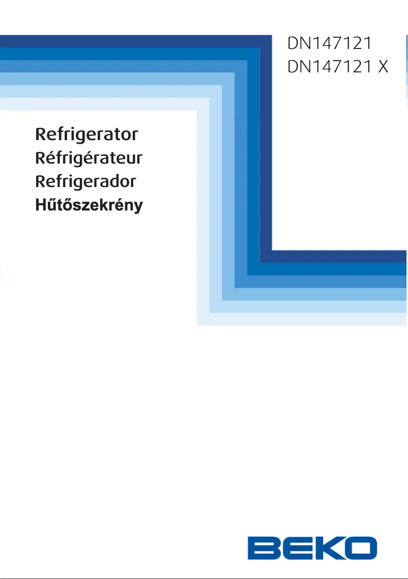 Page 1 de la notice Manuel utilisateur Beko DN147121