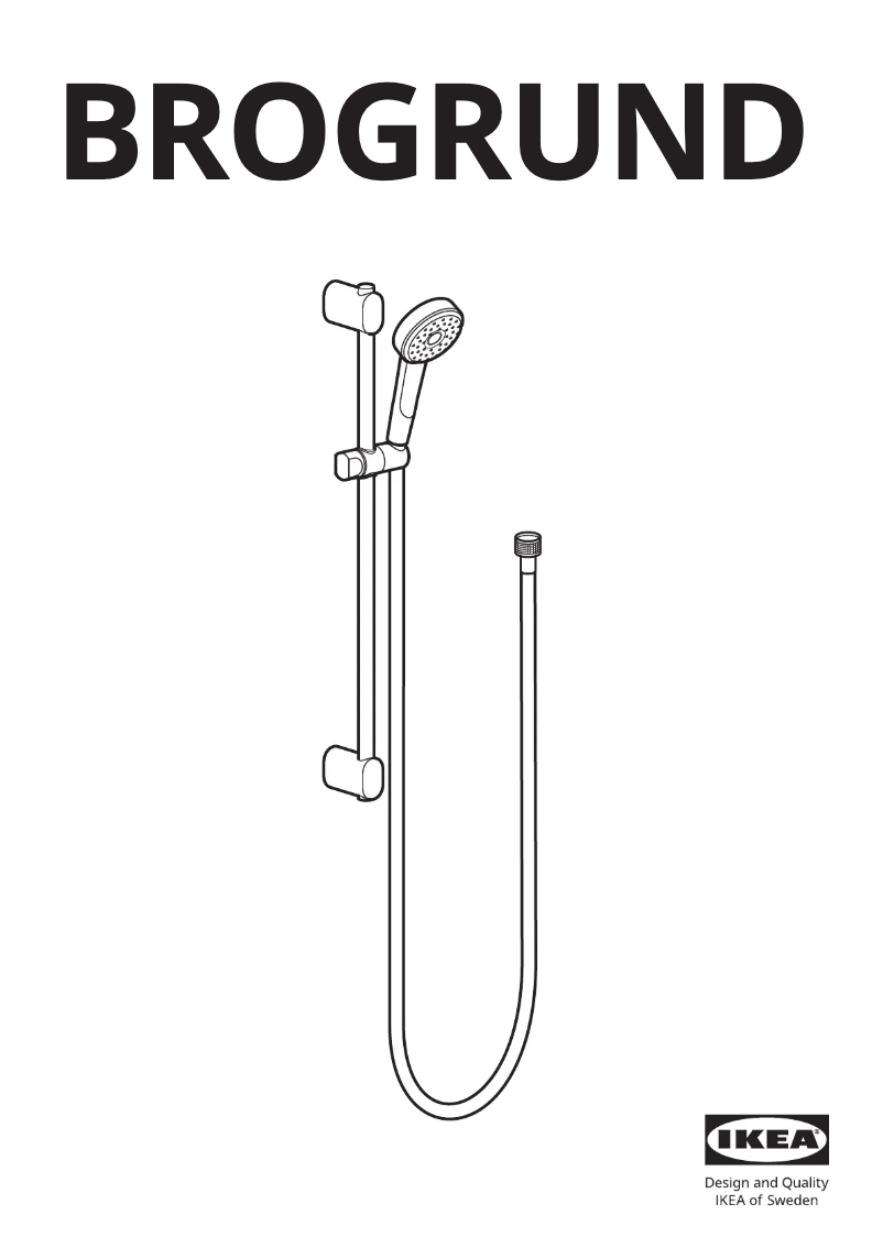 Page 1 de la notice Manuel utilisateur Ikea BROGRUND 703.425.52