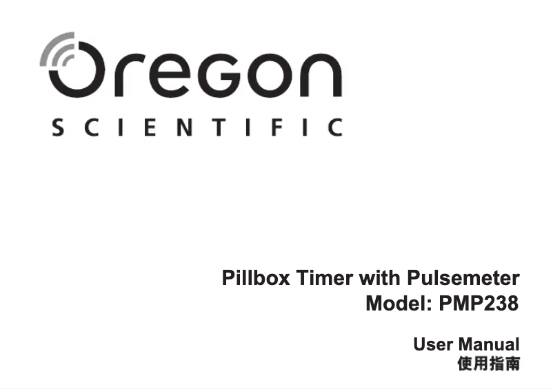 Page 1 de la notice Manuel utilisateur Oregon Scientific PMP238