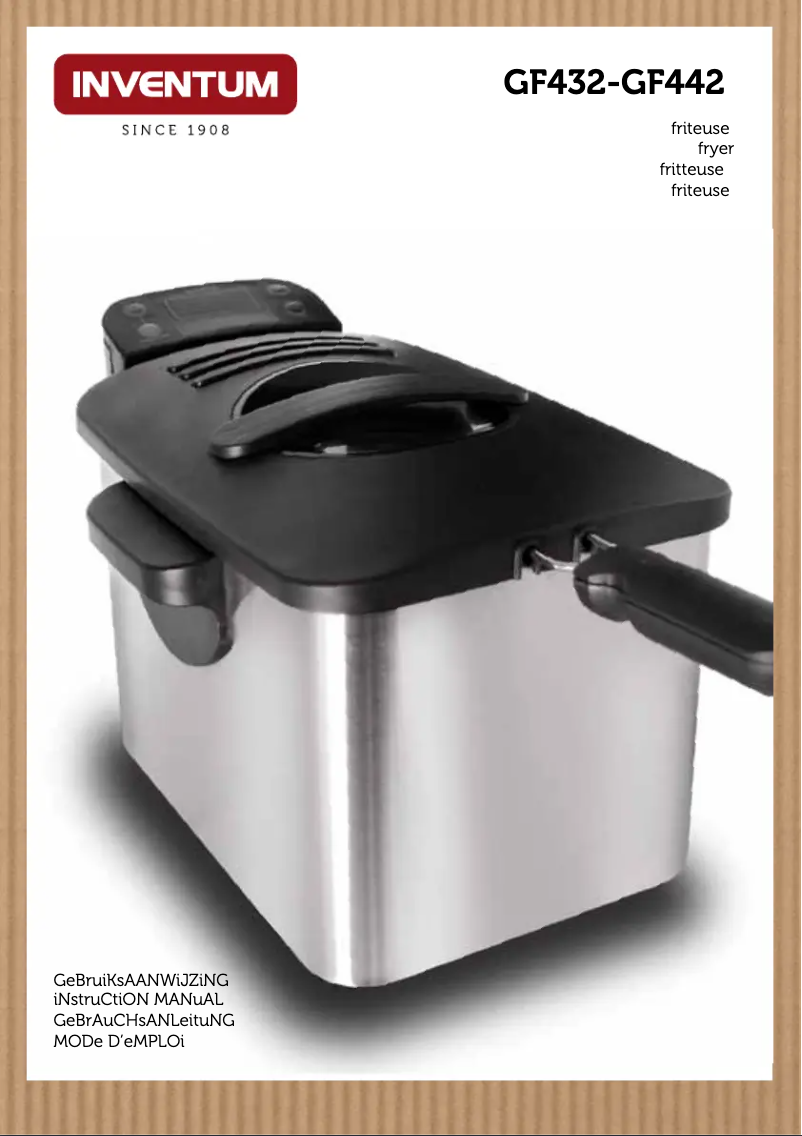 Page n°1 - Manuel utilisateur Inventum GF432