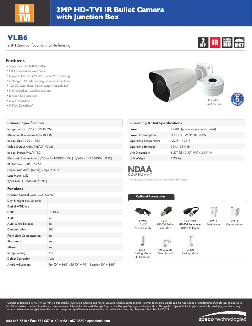 Image de la première page du manuel de l'appareil VLB6