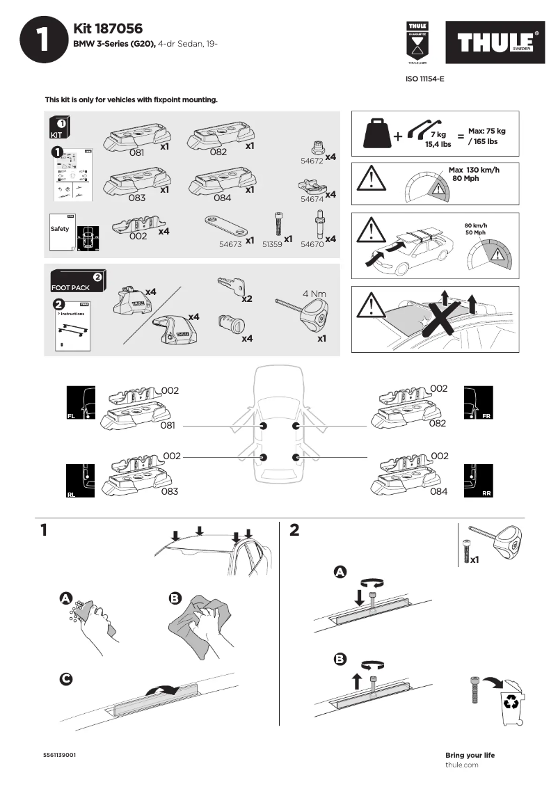 Image de la première page du manuel de l'appareil Kit 187056