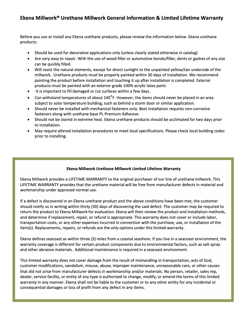 Page 1 de la notice Mode d'emploi Ekena Millwork Ceiling Medallion