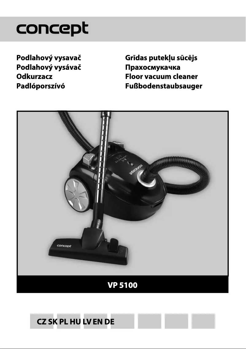 Image de la première page du manuel de l'appareil VP-5100