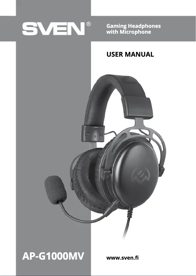 Image de la première page du manuel de l'appareil AP-G1000MV