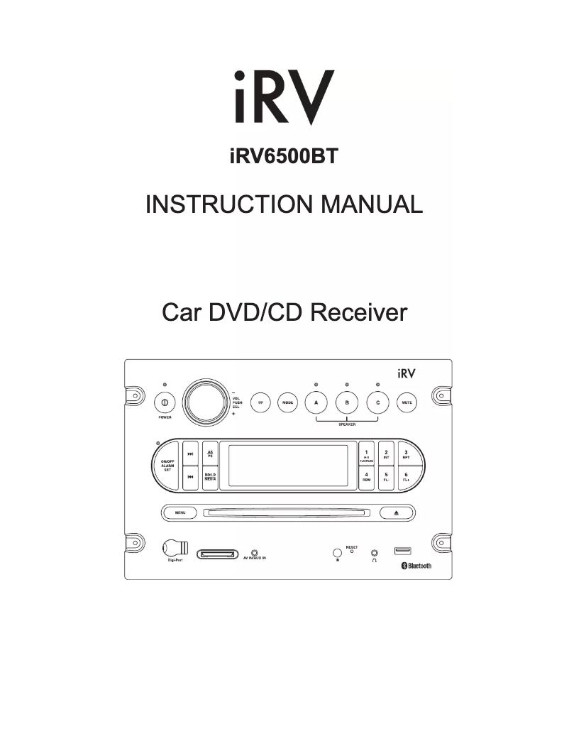 Image de la première page du manuel de l'appareil 6500BT