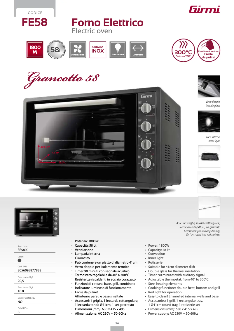 Image de la première page du manuel de l'appareil FE58