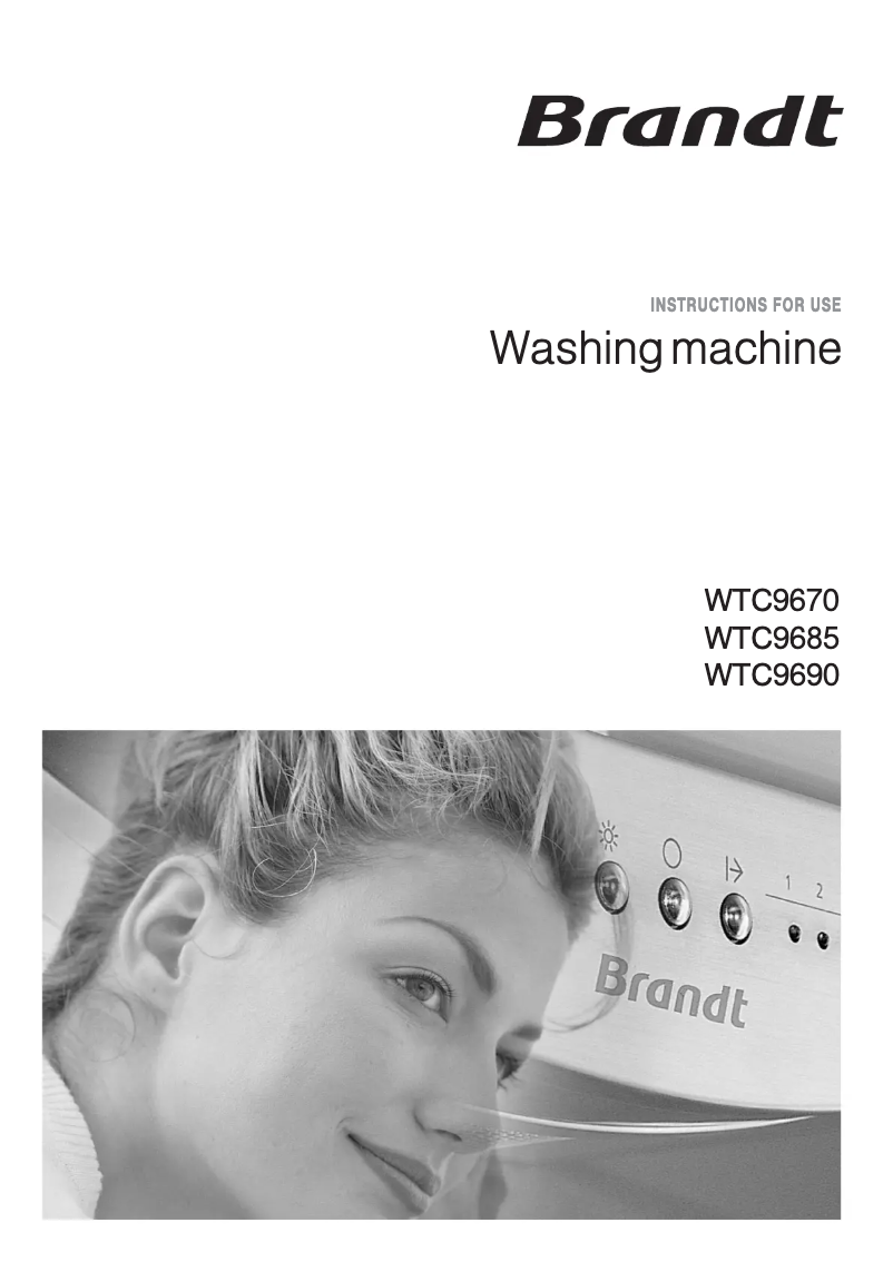Página 1 del manual Manual de usuario Brandt WTC9670