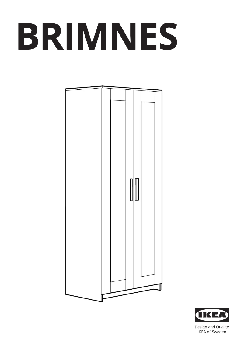 Página 1 del manual Manual de usuario Ikea BRIMNES 204.004.79