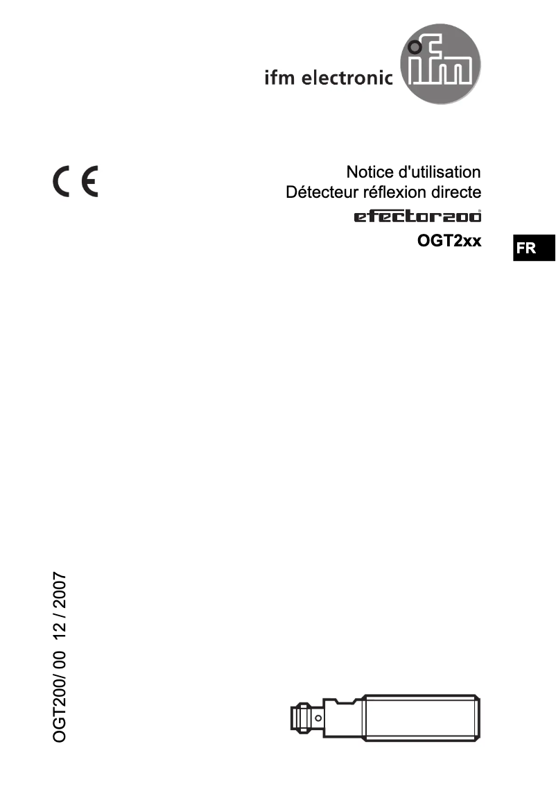 Image de la première page du manuel de l'appareil OGT200
