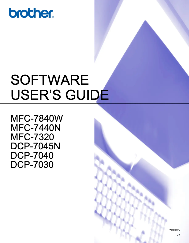 Page 1 de la notice Manuel utilisateur Brother DCP-7045NR