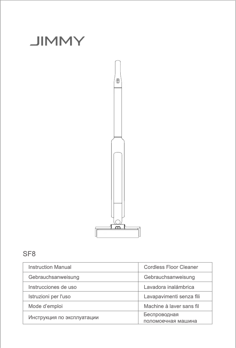 Page n°1 - Manuel utilisateur JIMMY SF8