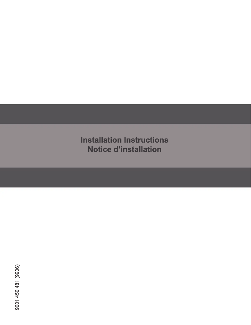 Page n°1 - Guide d'installation Bosch SPE68U55UC