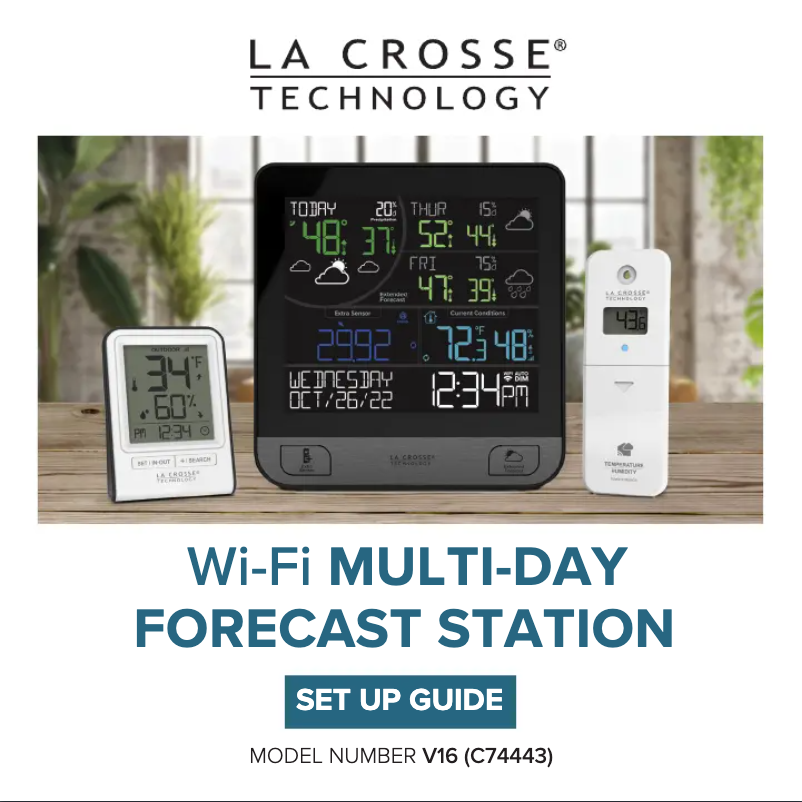 Page n°1 - Manuel utilisateur La Crosse Technology V16