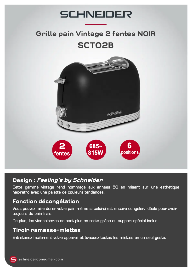 Image de la première page du manuel de l'appareil SCTO2B