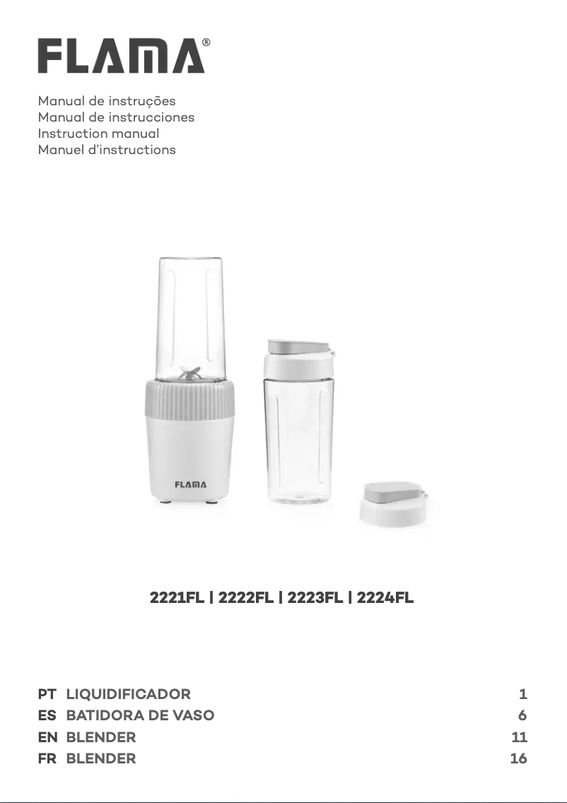 Page 1 de la notice Manuel utilisateur Flama 2222FL