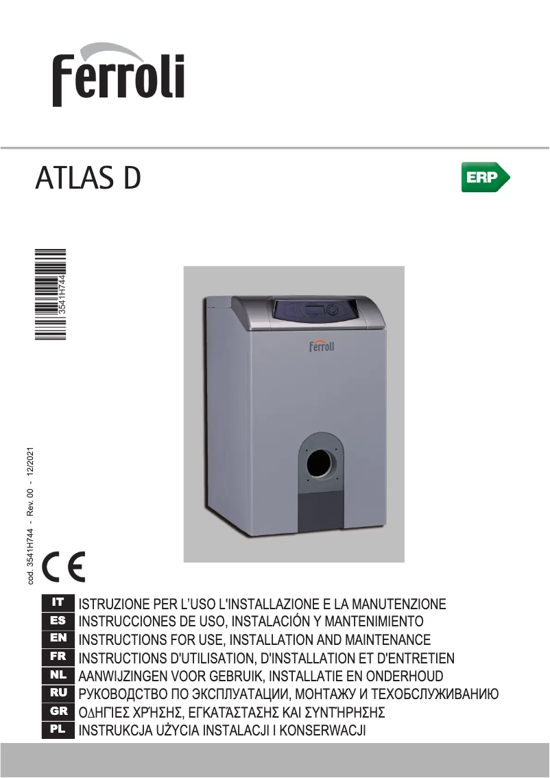 Image de la première page du manuel de l'appareil Atlas D