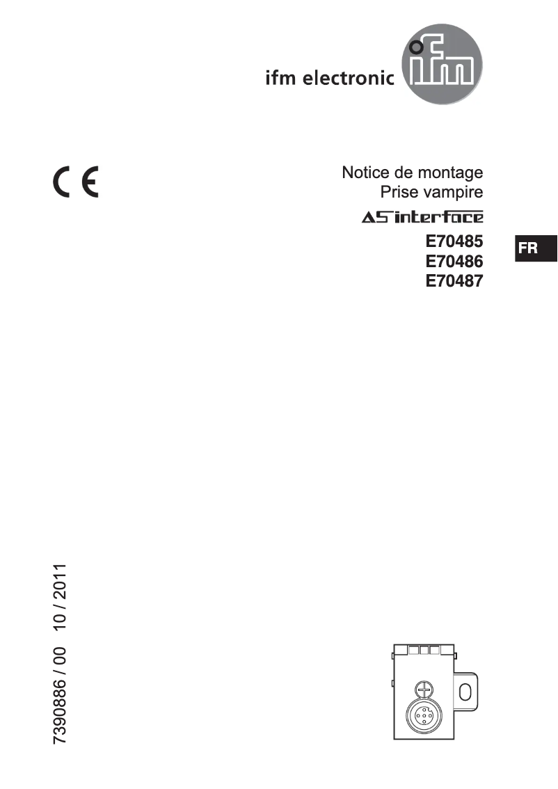 Page 1 de la notice Manuel utilisateur IFM E70487