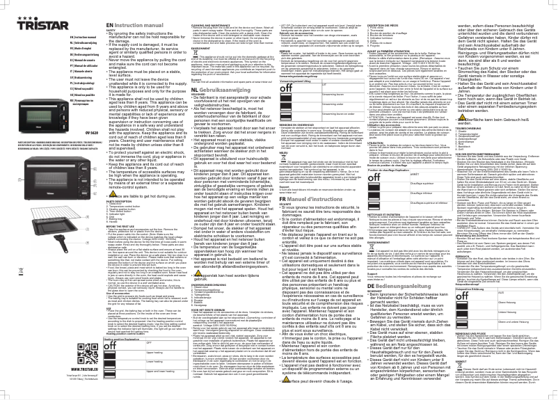 Image de la première page du manuel de l'appareil OV-3620