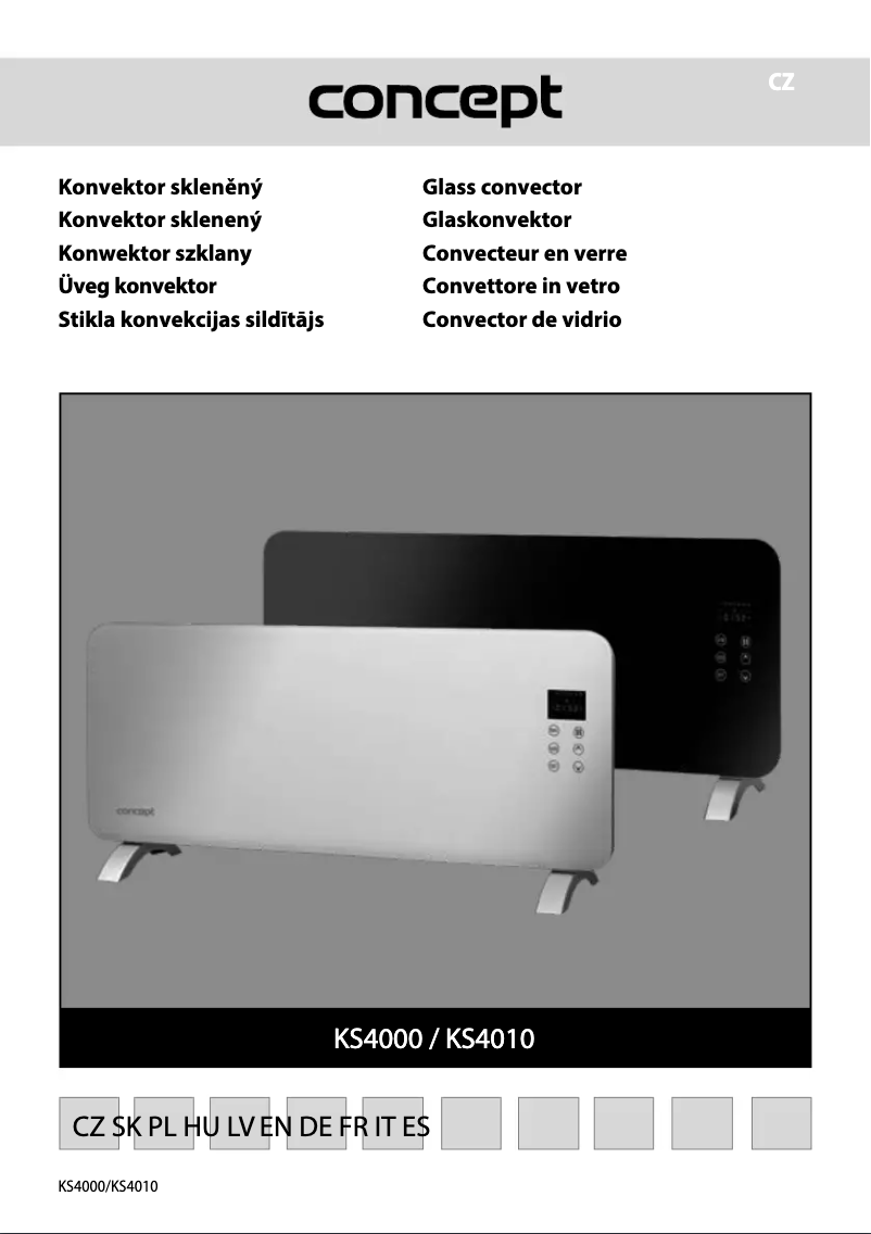 Page 1 de la notice Manuel utilisateur Concept KS4010