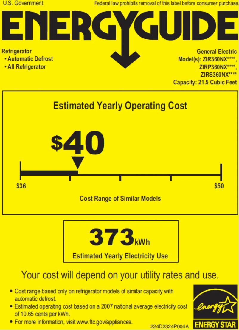 Image de la première page du manuel de l'appareil ZIRP360NXRH
