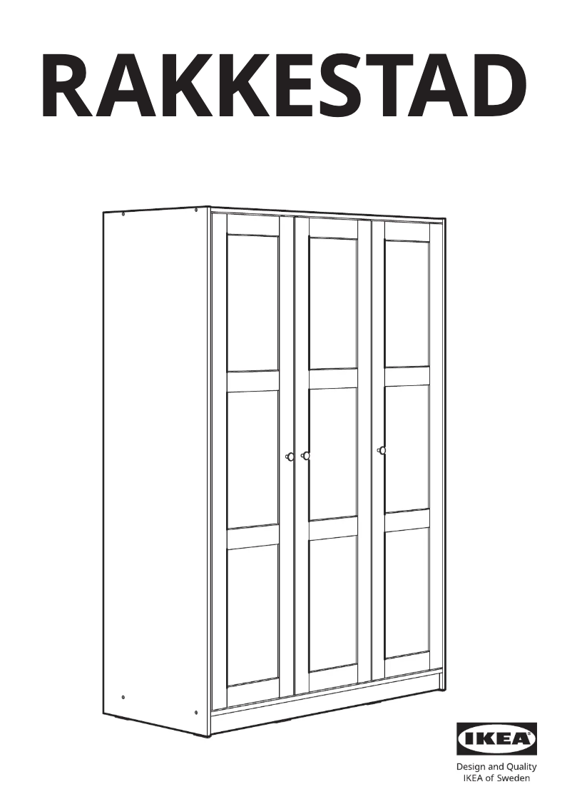 Página 1 del manual Manual de usuario Ikea RAKKESTAD 205.459.05