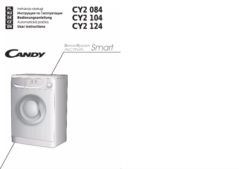 Page 1 de la notice Manuel utilisateur Candy CY2 084-16S