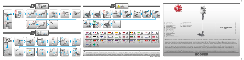 Page n°1 - Manuel utilisateur Hoover H-FREE 100 HF122RH