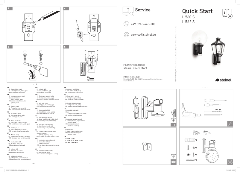 Page n°1 - Guide de démarrage rapide Steinel L 560 S
