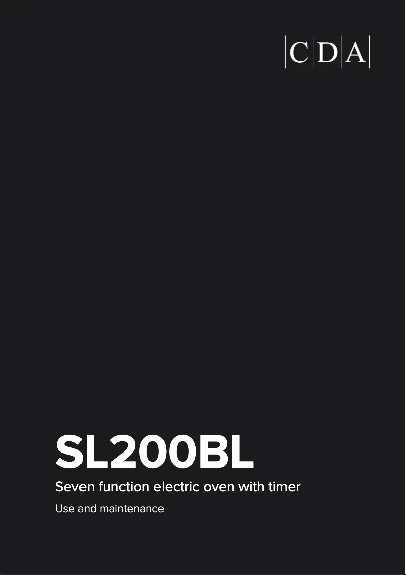 Image de la première page du manuel de l'appareil SL200BL