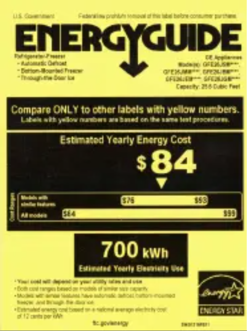 Imagen de la primera página del manual del dispositivo GFE26JEMDS