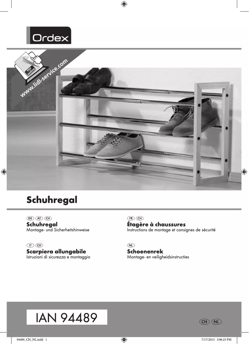 Page n°1 - Manuel utilisateur Ordex IAN 94489