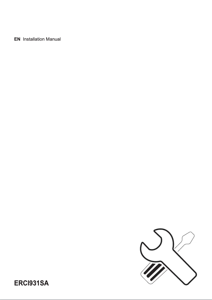Page 1 de la notice Instructions / montage Electrolux ERCI931SA