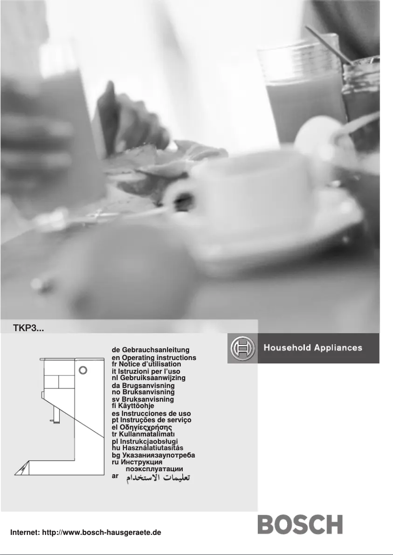 Page 1 de la notice Manuel utilisateur Bosch TKP3003