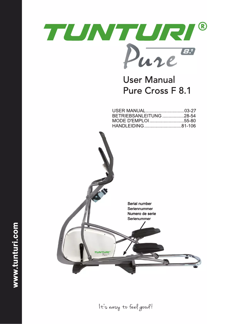 Imagen de la primera página del manual del dispositivo Pure F 8.1