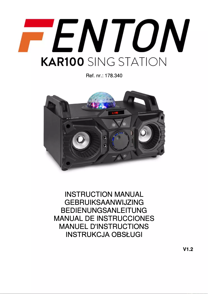 Image de la première page du manuel de l'appareil KAR100