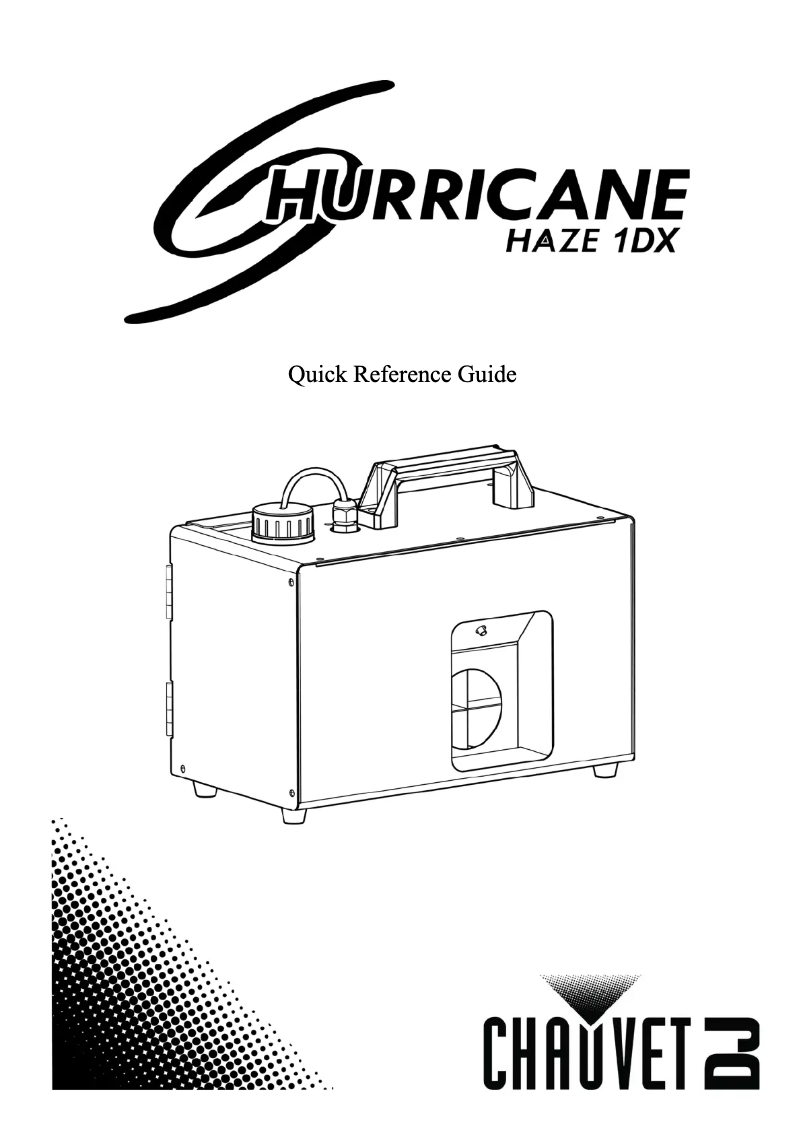 Page n°1 - Manuel utilisateur Chauvet Hurricane Haze 1DX