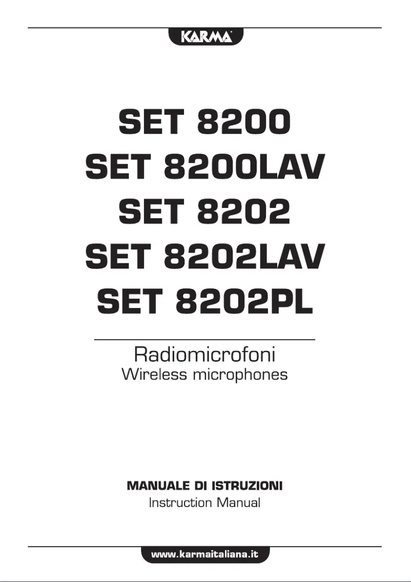 Image de la première page du manuel de l'appareil SET 8202LAV