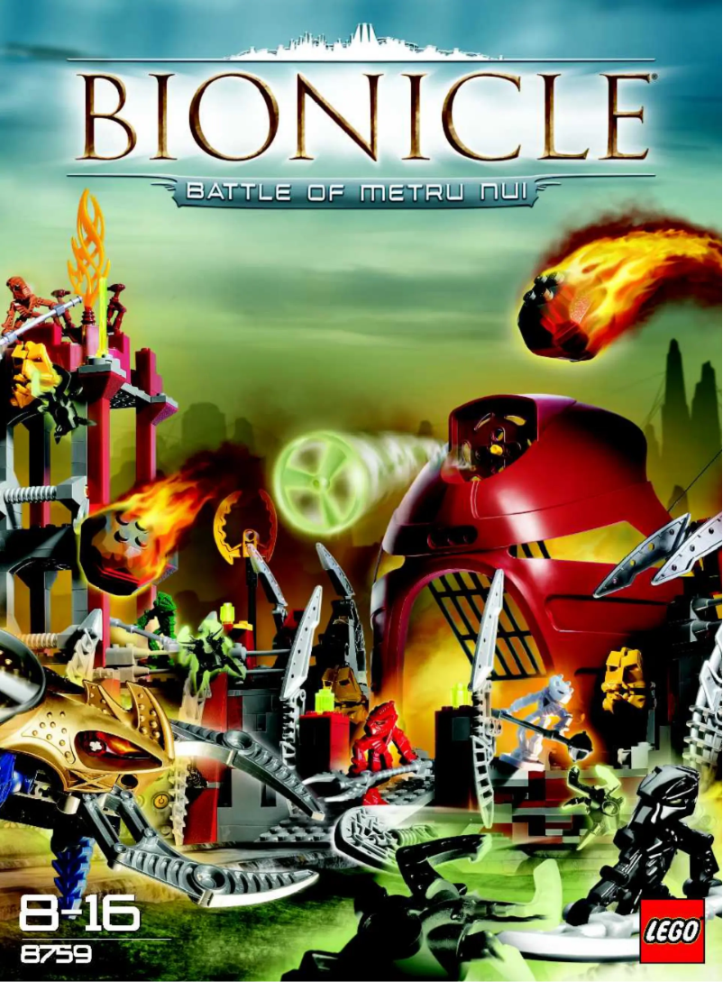 Image de la première page du manuel de l'appareil Bionicle 8759