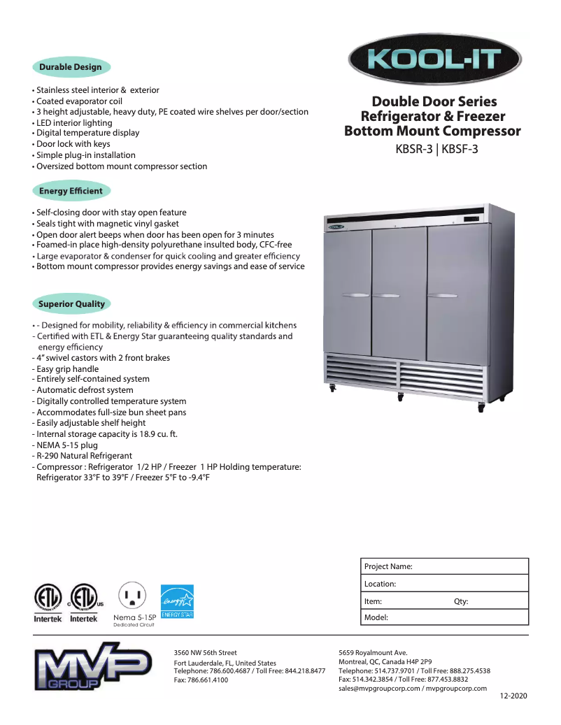 Imagen de la primera página del manual del dispositivo KBSR-3