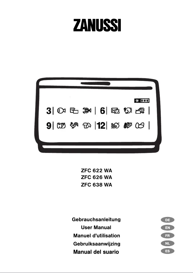 Image de la première page du manuel de l'appareil ZFC 638