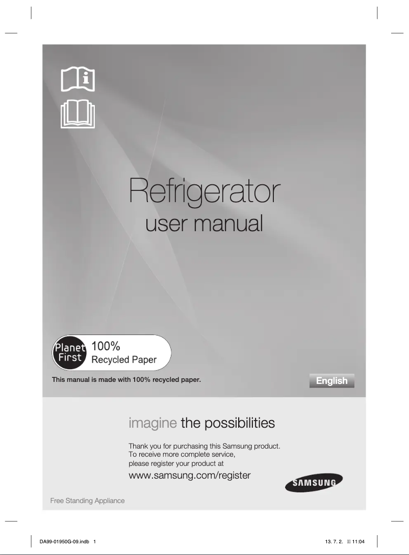 Page n°1 - Manuel utilisateur Samsung RR82EFBB