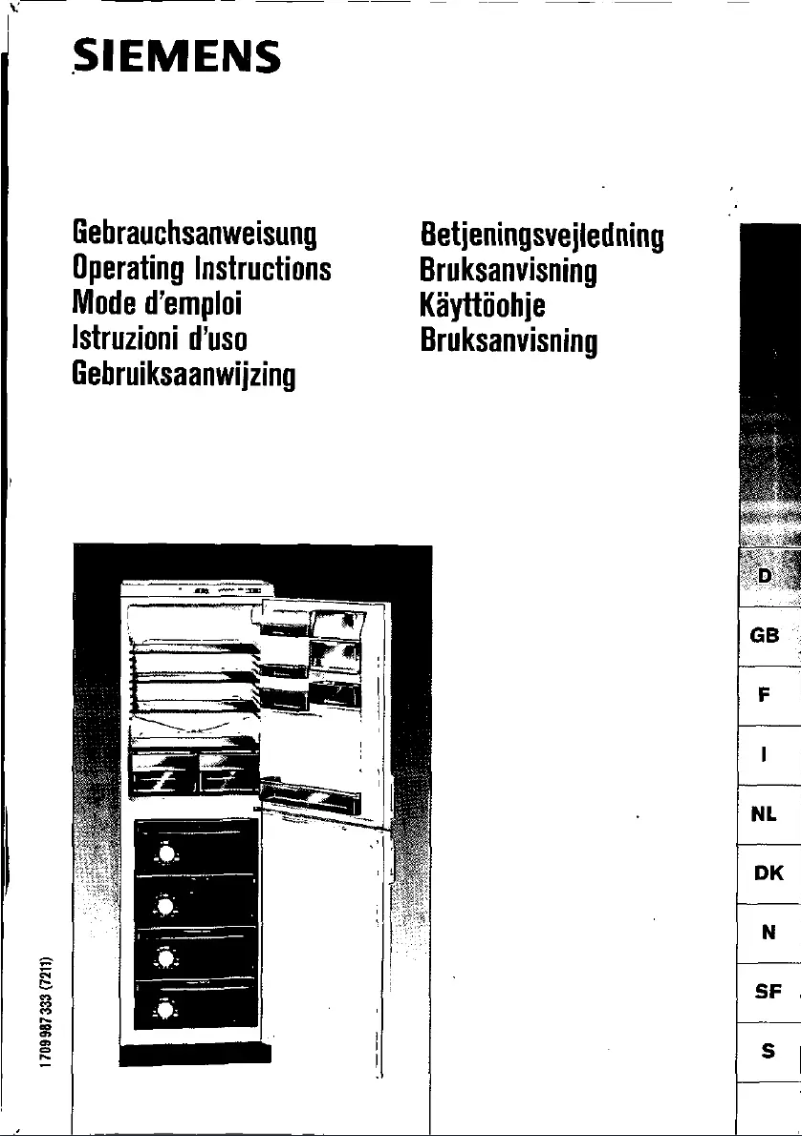 Page n°1 - Manuel utilisateur Siemens KG33U01