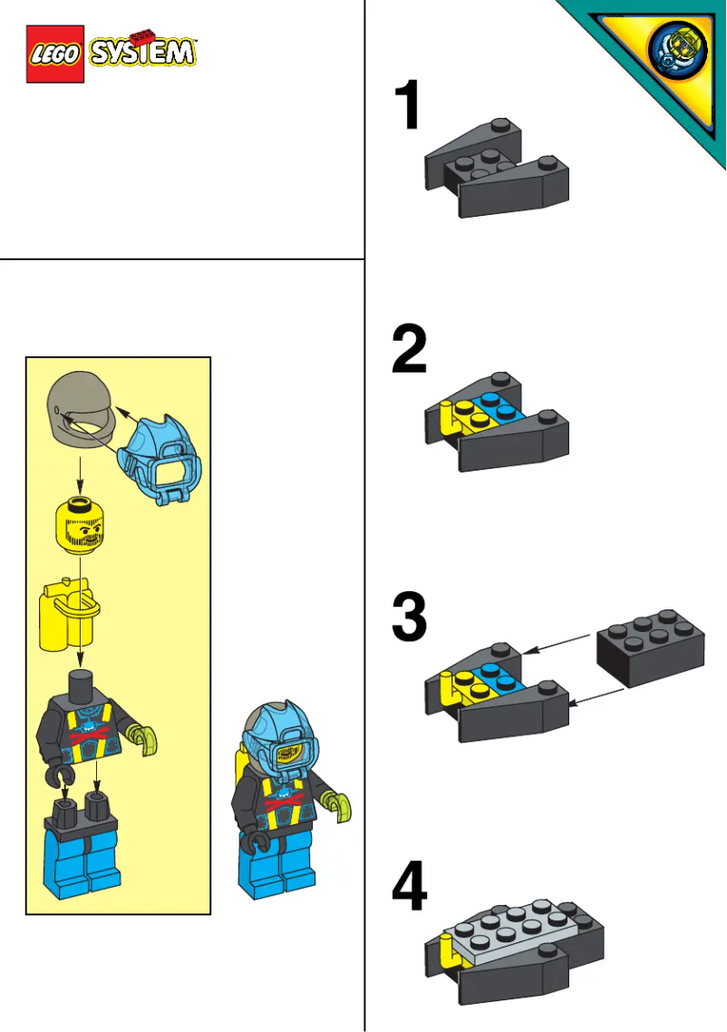 Page n°1 - Manuel utilisateur Lego Aquazone 1095