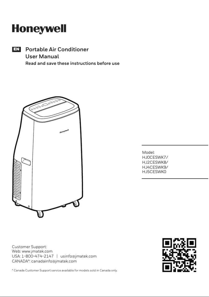 Página 1 del manual Manual de usuario Honeywell HJ2CESWK8