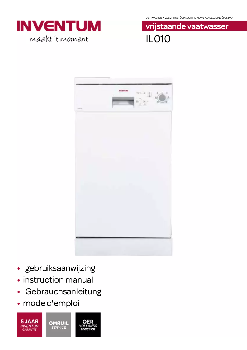 Page 1 de la notice Manuel utilisateur Inventum IL010