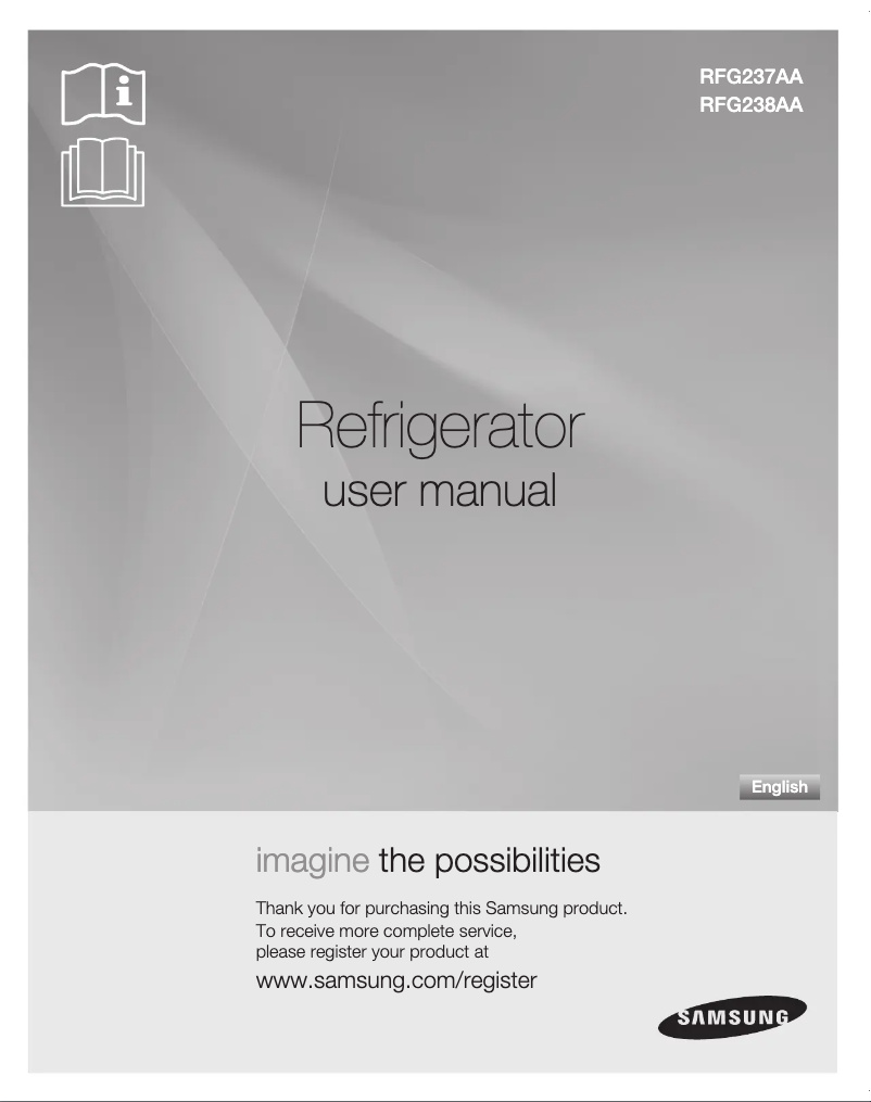 Page n°1 - Manuel utilisateur Samsung RFG237ACRS
