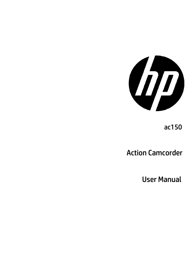 Page n°1 - Manuel utilisateur HP AC150