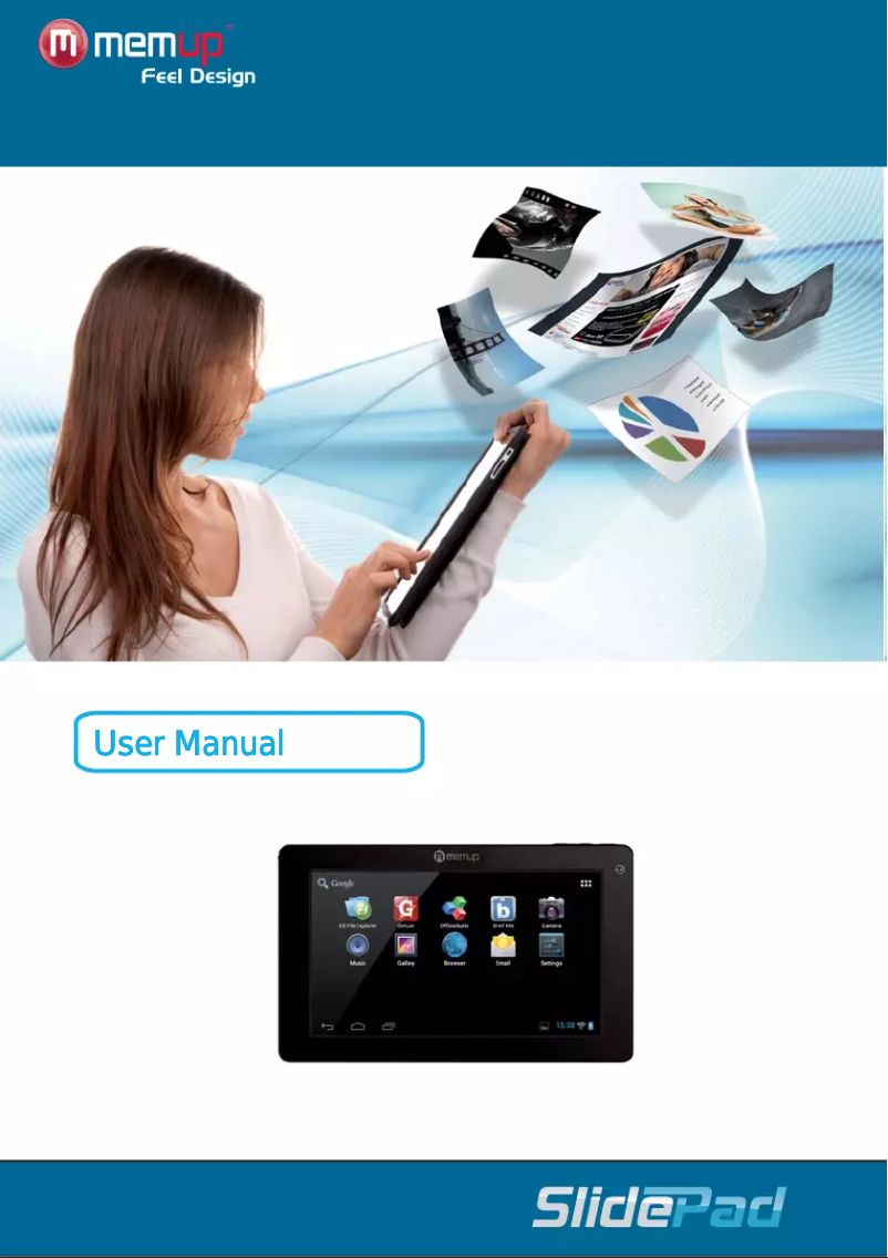 Page 1 de la notice Manuel utilisateur Memup SlidePad 704C